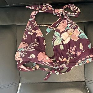 floral bikini top
